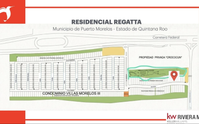 #106 Puerto Morelos - Regatta 3 BD 4 BA Condo location on Regatta master plan