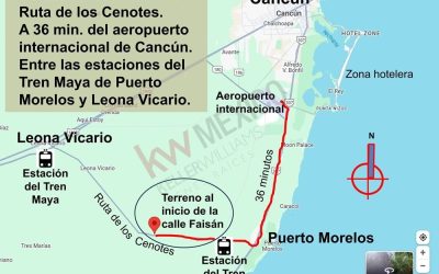 #112 Puerto Morelos, Ruta de los Cenotes - Land for sale near Puerto Morelos, the Cancun Airport, and Leona Vicario