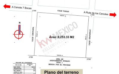 #112 Puerto Morelos, Ruta de los Cenotes - Land map location