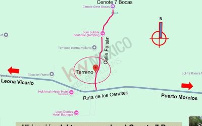 #112 Puerto Morelos, Ruta de los Cenotes - Land near cenotes and glamping in Central Vallarta