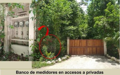 #112 Puerto Morelos, Ruta de los Cenotes - Land with CFE meters already installed
