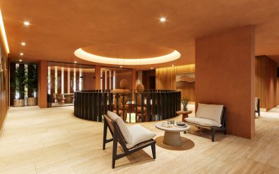 #20 Mistral Costa Mujeres - Luxury Waterfront Condo lobby lounge area