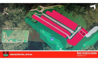 #22 Cancun Country Club - lot for sale - master plan with location of lot 64