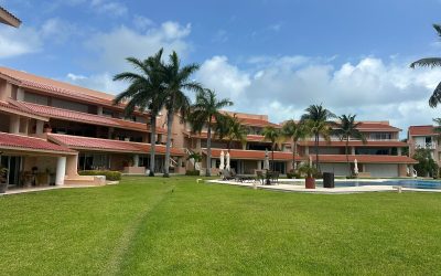 #23 Isla Dorada, Cancun - Luxury Furnished house exterior view of house garden and pool