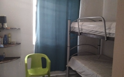 #39 Puerto Morelos - Villas la Playa, Ground floor apartment second bedroom with bunk beds