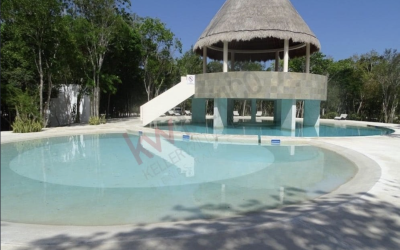 #4 Aldea Ha - 3 BD 4.5 BA Home - community pool and recreation area with palapa