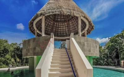 #4 Aldea Ha - 3 BD 4.5 BA Home - the palapa relaxation area