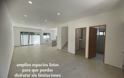 #40 Puerto Morelos - Aldea Umm open floor plan main living area with guest bathroom