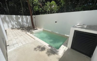 #40 Puerto Morelos - Aldea Umm private pool and outdoor dining or lounge area with privacy walljpeg