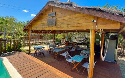 Botique Hotel Holbox outdoor kitchen and dining area