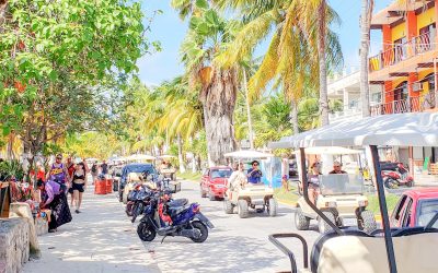 downtown-gulf carts-my trish advisor-isla mujeres-tour-mexico-caribbean-travel-cancun-playa del carmen